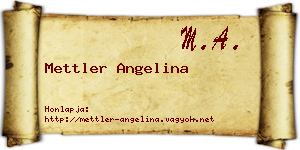 Mettler Angelina névjegykártya